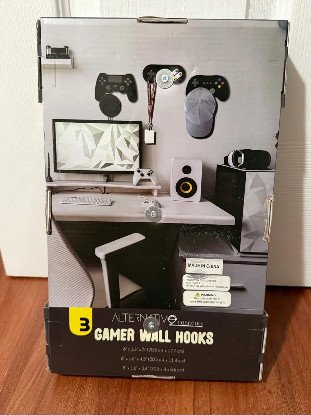 Alternative Gaming Controller Wall Hooks Set of 3